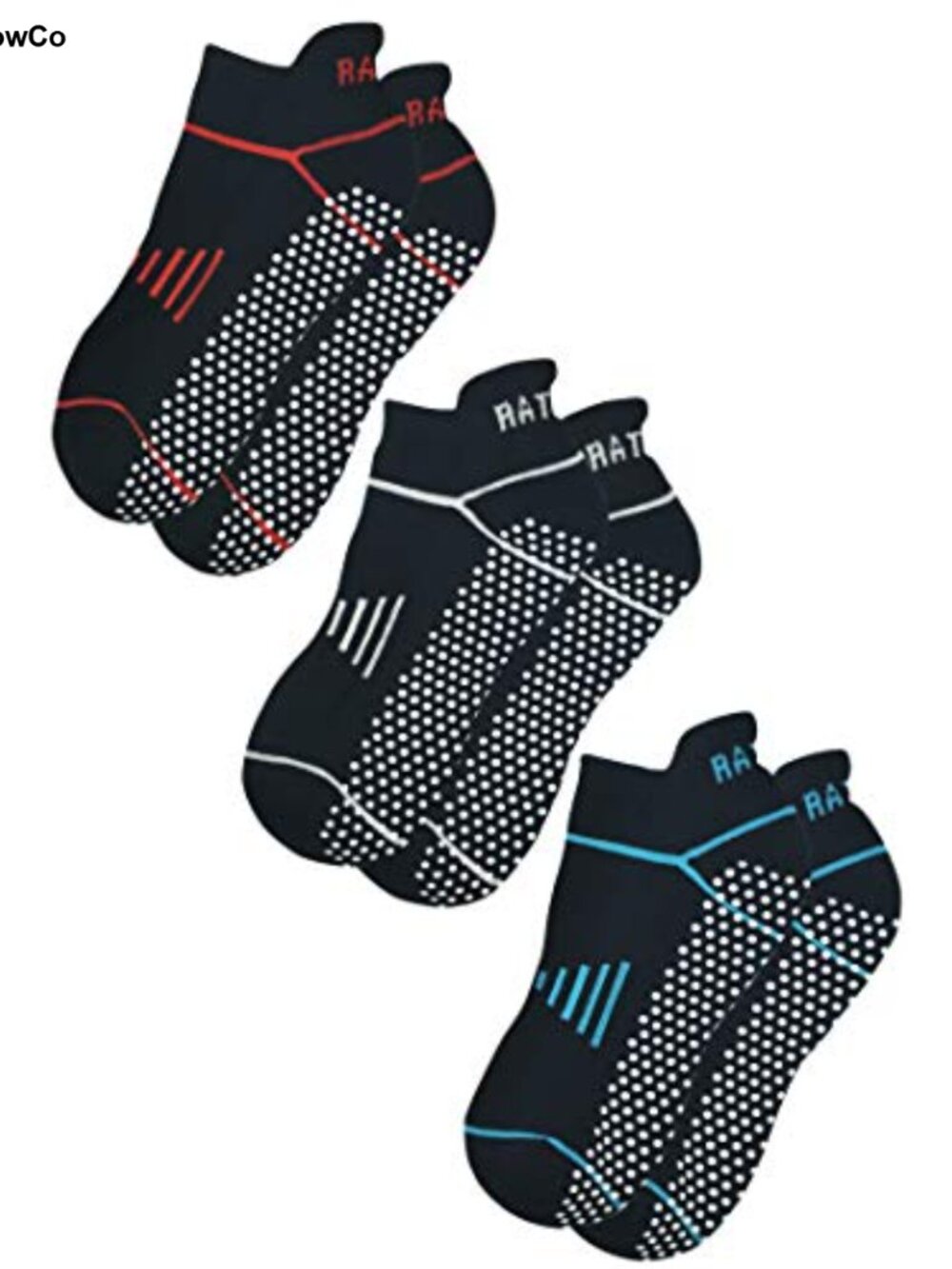 Anti Slip Yoga Barre Pilates Socks with Grips Cotton Cushioned